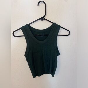 Brandy Melville dark green tank top